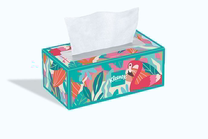 Kleenex® Trusted Care® Facial Tissues - Rectangular Box